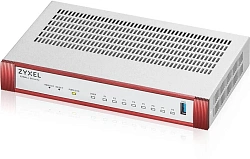 Межсетевой экран Zyxel USG Flex 100HP (USGFLEX100HP-EUCI02F) 10/100/1000BASE-TX компл.:набор подписок на 1 год AS/AV/CF/IDP красный