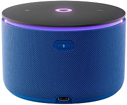 Умная колонка Yandex Станция Мини 3 Про Алиса синий 18W 2.0 BT/Wi-Fi (YNDX-00059BLU)