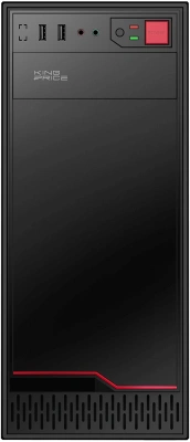 Корпус KingPrice KPCC-MD201 черный без БП ATX 1x80mm 4x120mm 2xUSB2.0 audio