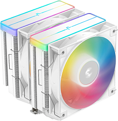 Устройство охлаждения(кулер) Deepcool AG620 Wh V2 ARGB Soc-AM5/AM4/1200/1700/1851 белый 4-pin 15-29.4dB Al+Cu 260W 1330gr Ret (R-AG620-WHAMMN-GJD)