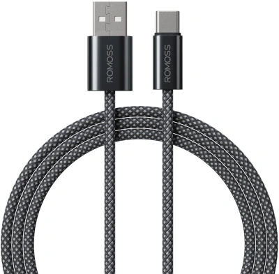Кабель Romoss CB3038 1746960 ver2.0 USB (m)-USB Type-C (m) 1.2м черный
