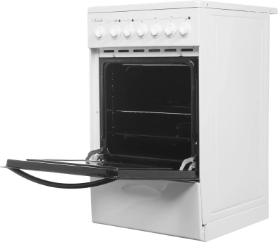 Плита Электрическая Лысьва EF4005MK00 белый/черный стеклокерамика (без крышки)