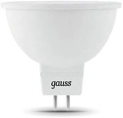 Лампа светодиодная Gauss 101505305 5Вт цок.:GU5.3 рефлек. 220B св.свеч.бел.хол. (упак.:10шт)