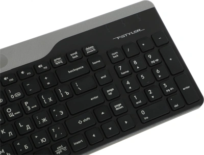 Клавиатура A4Tech Fstyler FBK25 черный/серый USB беспроводная BT/Radio slim Multimedia (FBK25 BLACK)