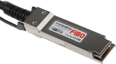 Кабель DAC FIBO_FT-Q100-DAC2m 100Гбит/с 2м QSFP28-QSFP28 (FT-Q100-DAC2M)