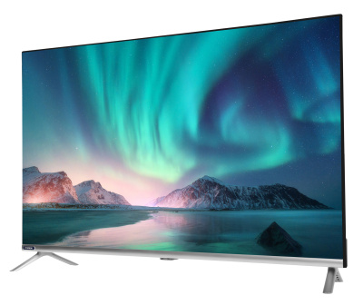 Телевизор LED Hyundai 40" H-LED40BS5008 Android TV Frameless серебристый FULL HD 60Hz DVB-T2 DVB-C DVB-S DVB-S2 USB WiFi Smart TV