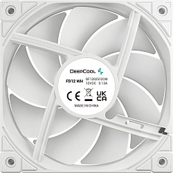 Вентилятор для корпуса Deepcool FD12 120х120x25 белый 4-pin 27.6дБ (R-FD12-WHNPN1-G) Ret