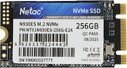 Накопитель SSD Netac PCIe 3.0 x2 256GB NT01N930ES-256G-E2X N930ES M.2 2242