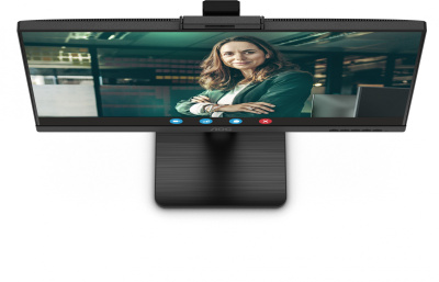 Монитор AOC 23.8" 24P3QW черный IPS LED 16:9 HDMI M/M Cam матовая HAS Piv 300cd 178гр/178гр 1920x1080 75Hz DP FHD 3.35кг