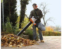 Воздуходувка Stihl SHE 81 1400Вт оранжевый/белый