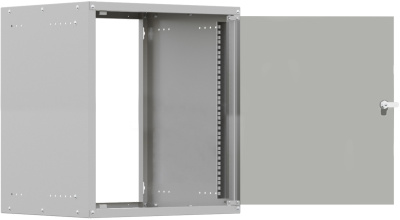 Шкаф коммутационный NTSS Lime (NTSS-WL12U5560GS) настенный 12U 635x600мм пер.дв.стекл несъемн.бок.пан. 30кг серый 520мм 18.2кг 110град. 770мм IP20 сталь