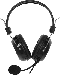 Наушники с микрофоном A4Tech HU-35 черный 2м накладные USB оголовье
