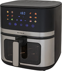 Аэрогриль Supra GS-7780 8л 1950Вт серебристый/черный