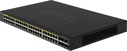 Коммутатор Zyxel GS2220-50HP-EU0101F (L2) 44x1Гбит/с 4xКомбо(1000BASE-T/SFP) 2SFP 48PoE+ 375W управляемый