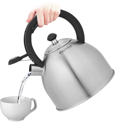 Чайник металлический Rondell Cassia RDS-1886 3.0л. стальной