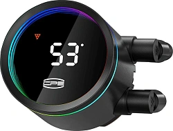 Система водяного охлаждения PcCooler DA360 Pro Digital BK ARGB Soc-AM5/AM4/1200/1700/1851 черный 4-pin 33.7dB Al LCD 300W Ret (DA360PRO-BKAWXL-GL)