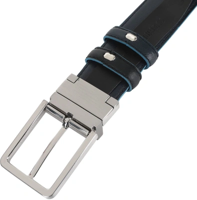 Ремень мужской Piquadro Blue Square CU2619B2/NBLU2 черный/темно-синий натур.кожа