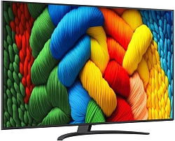Телевизор LED LG 75" 75NANO81A6A.ARUG черный 4K Ultra HD 60Hz DVB-T DVB-T2 DVB-C DVB-S DVB-S2 USB WiFi Smart TV