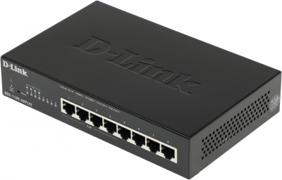 Коммутатор D-Link DGS-1100-08PLV2/A1A (L2) 8x1Гбит/с 4PoE+ 80W настраиваемый