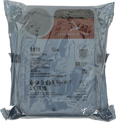Жесткий диск Seagate SATA-III 24TB ST24000NT002 NAS Ironwolf Pro 512E (7200rpm) 512Mb 3.5"