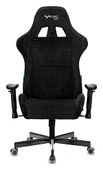 Кресло игровое Zombie VIKING KNIGHT Fabric черный Light-20 с подголов. крестов. металл