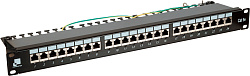 Патч-панель Lanmaster LAN-PPI24S5E 19" 1U 24xRJ45 кат.5e STP