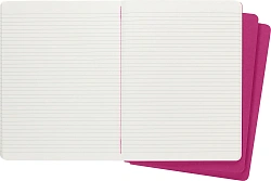 Блокнот Moleskine CAHIER JOURNAL CH021D17 XLarge 190х250мм обложка картон 120стр. линейка розовый неон (3шт)