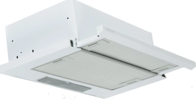 Вытяжка встраиваемая Krona Kamilla 600 slim белый управление: кнопочное (2 мотора)