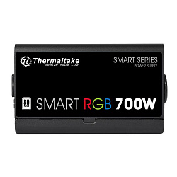 Блок питания Thermaltake ATX 700W Smart RGB 700 80+ white (20+4pin) APFC 120mm fan color LED 6xSATA RTL