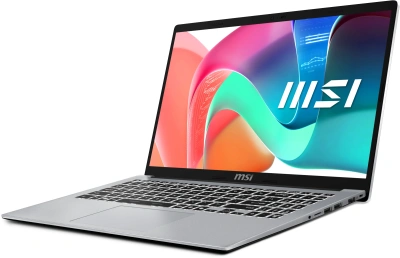 Ноутбук MSI Modern 15 F1MG-801XRU Core 5 120U 16Gb SSD512Gb Intel Graphics 15.6" IPS FHD (1920x1080) FreeDOS silver WiFi BT Cam (9S7-15S112-801)