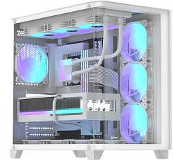 Корпус Formula Crystal U2 белый без БП ATX 1xUSB2.0 1xUSB3.0 1xUSB3.1 audio bott PSU