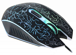 Мышь Оклик 895G HELLFIRE черный оптическая 3200dpi USB 6but (412863)