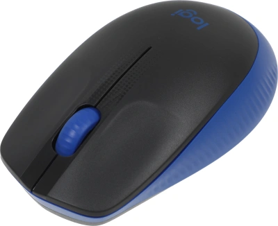 Мышь Logitech M190 черный/синий оптическая 1000dpi беспров. USB 2but (910-005907)