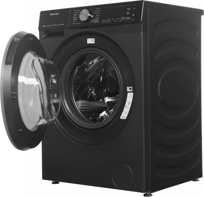 Стиральная машина Hisense WD5S1045BB пан.англ. класс: A загр.фронтальная макс.:10.5кг (с сушкой) черный инвертер