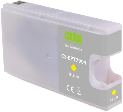 Картридж струйный Cactus CS-EPT7904 79XL желтый (24мл) для Epson WorkForce WF-4630 Pro/WF-4640 Pro/WF-5110 Pro
