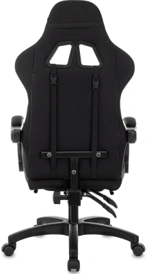 Кресло игровое Zombie Shadow черный/серый с подголов. крестов. пластик подст.для ног пластик черный