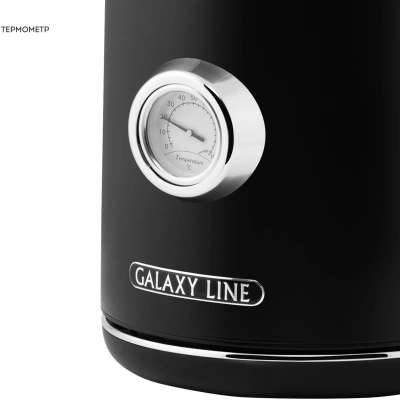 Чайник электрический Galaxy Line GL 0350 1.7л. 2200Вт черный корпус: нерж.сталь (ГЛ0350Л)