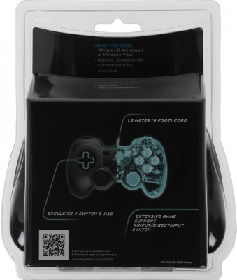 Геймпад Logitech F310 синий/черный USB (940-000112)