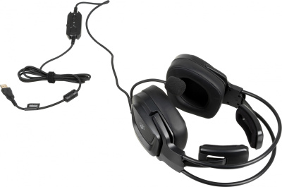 Наушники с микрофоном A4Tech Bloody G575 черный 2м мониторные USB оголовье (G575 USB/ BLACK)
