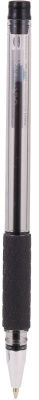 Ручка шариков. Deli Arrow EQ01620 прозрачный/черный d=0.7мм черн. черн. резин. манжета