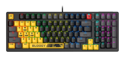 Клавиатура A4Tech Bloody S98 механическая желтый USB for gamer LED (SPORTS LIME)