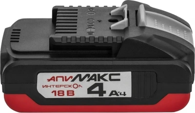 Батарея аккумуляторная Интерскол АПИМАКС-4,0/18И 18В 4Ач Li-Ion (2400.104)