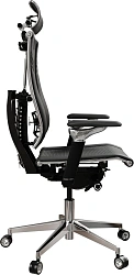 Кресло руководителя эргономичное Метта Yoga Spine Triumph B2 (Черный CC.50.15.13A) черный сиденье черный сет./экокожа с подголов. крестов.5-луч. металл хром