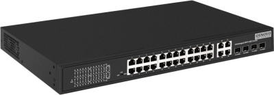 Коммутатор Osnovo SW-62422(400W) 26x100Mb 24PoE+ 400W неуправляемый