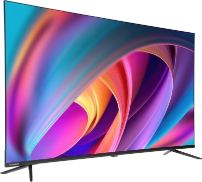 Телевизор LED Hyundai 50" H-LED50BU7100 WebOS Frameless Metal серый/серый 4K Ultra HD 60Hz MEMC DVB-T DVB-T2 DVB-C DVB-S DVB-S2 USB WiFi Smart TV