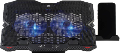 Подставка для ноутбука Digma D-NCP150-2 15.6"360x260x27мм 38дБ 2xUSB 2x 120ммFAN 650г металл/пластик черный