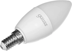 Лампа светодиодная Gauss 103101406 6Вт цок.:E14 свеча 220B св.свеч.RGB (упак.:1шт)