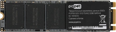 Накопитель SSD PC Pet SATA-III 512GB PCPS512G1 M.2 2280 OEM