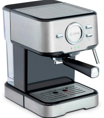 Кофеварка рожковая Vitek VT-1520 850Вт серебристый/черный