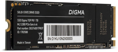 Накопитель SSD Digma PCIe 4.0 x4 1TB DGST4001TP83T Top P8 M.2 2280